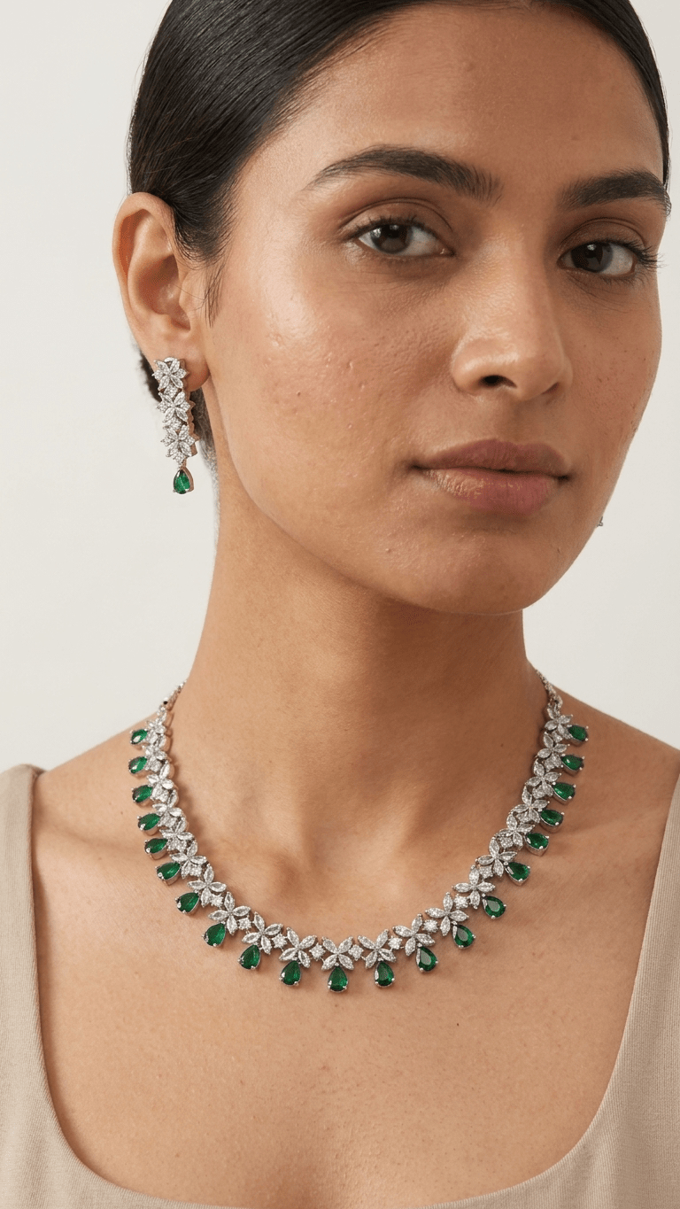 Amit Diamond Set | Ready-to-ship - Touch Of Elegance