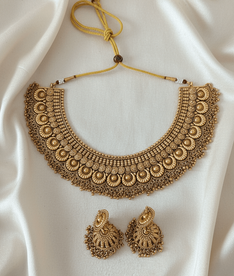 Amreen Gold Set | Ready - to - ship - Touch Of Elegance