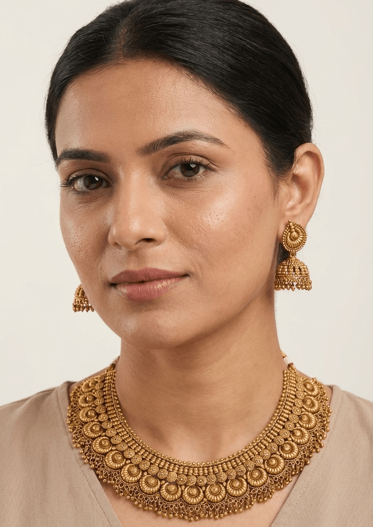 Amreen Gold Set | Ready - to - ship - Touch Of Elegance