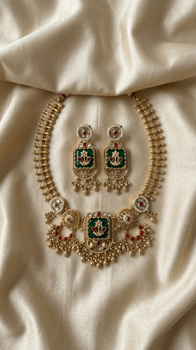 Anara Gold Set | Ready - to - ship - Touch Of Elegance