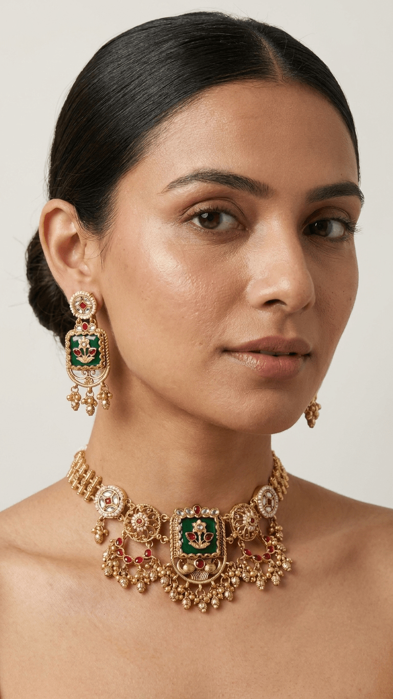 Anara Gold Set | Ready - to - ship - Touch Of Elegance