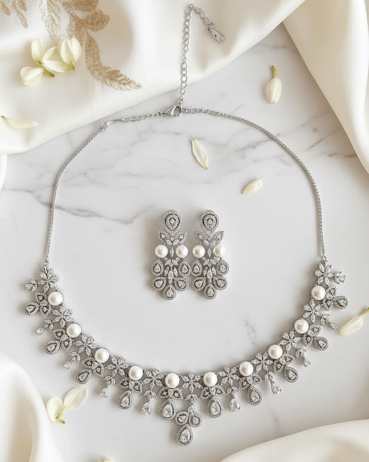 Anaya American Diamond Set | Ready - to - ship - Touch Of Elegance