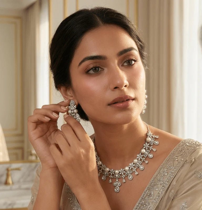 Anaya American Diamond Set | Ready-to-ship - Touch Of Elegance