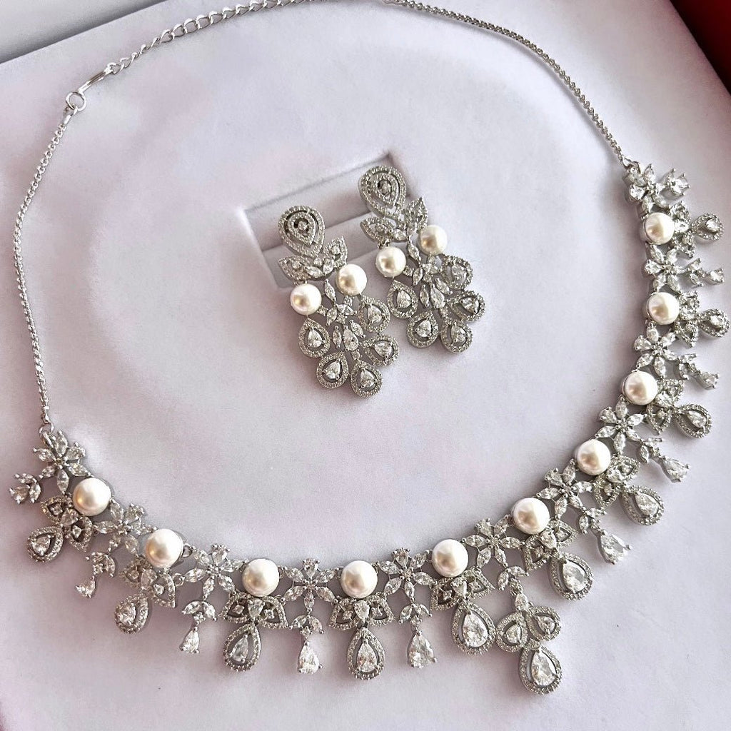 Anaya American Diamond Set | Ready - to - ship - Touch Of Elegance