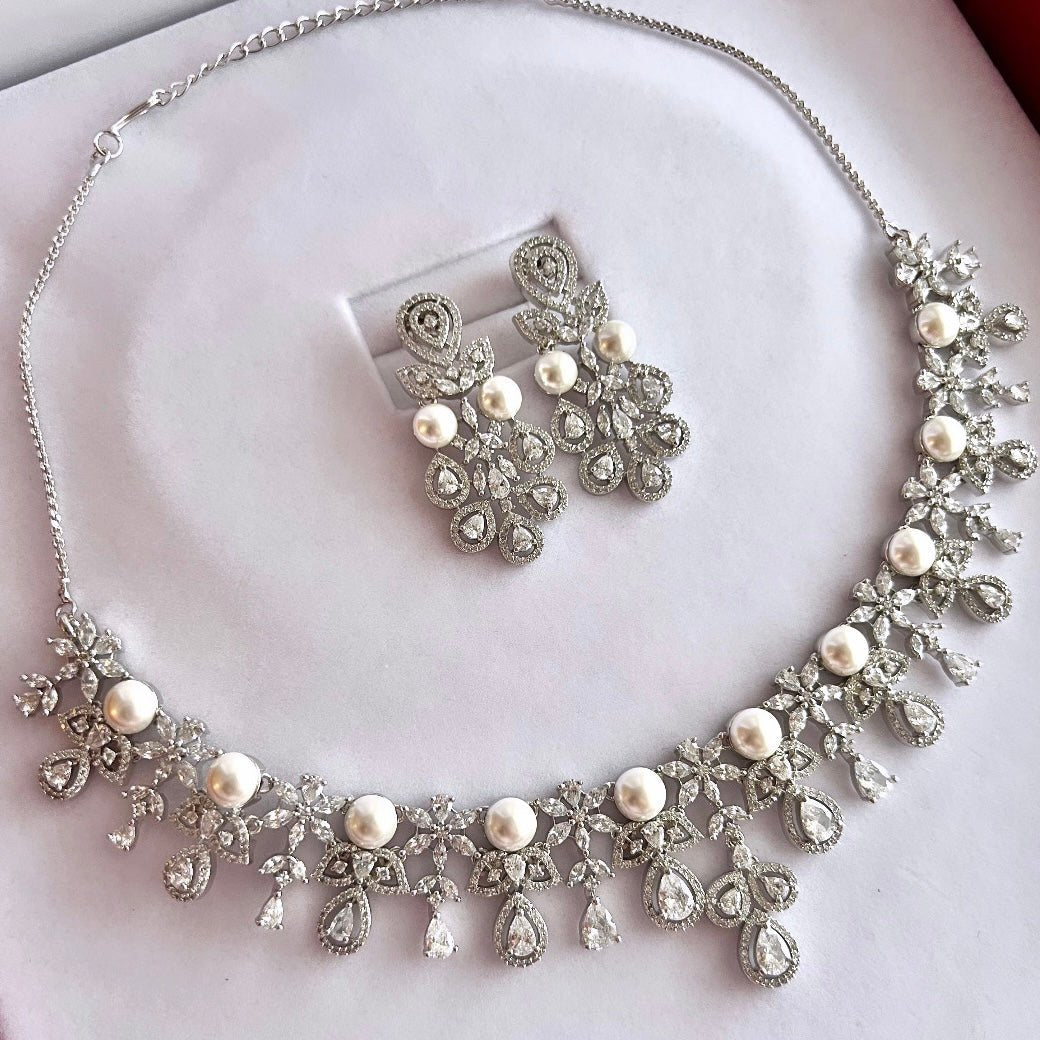 Anaya American Diamond Set | Ready - to - ship - Touch Of Elegance