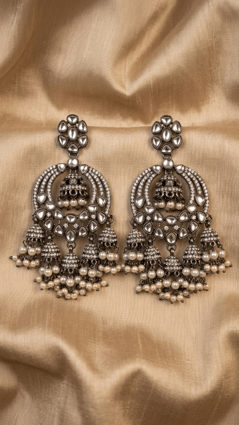 Antique Gem Earrings | Ready - to - ship - Touch Of Elegance