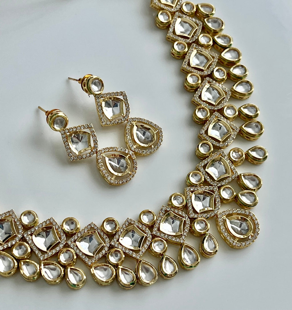 Anya Kundan Set | Ready - to - ship - Touch Of Elegance