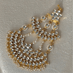 Ariya Pachi Kundan Passa | Jhoomer | Ready - to - ship - Touch Of Elegance