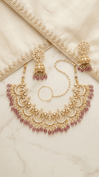 Ayra Pachi Kundan Set | Ready - to - ship - Touch Of Elegance