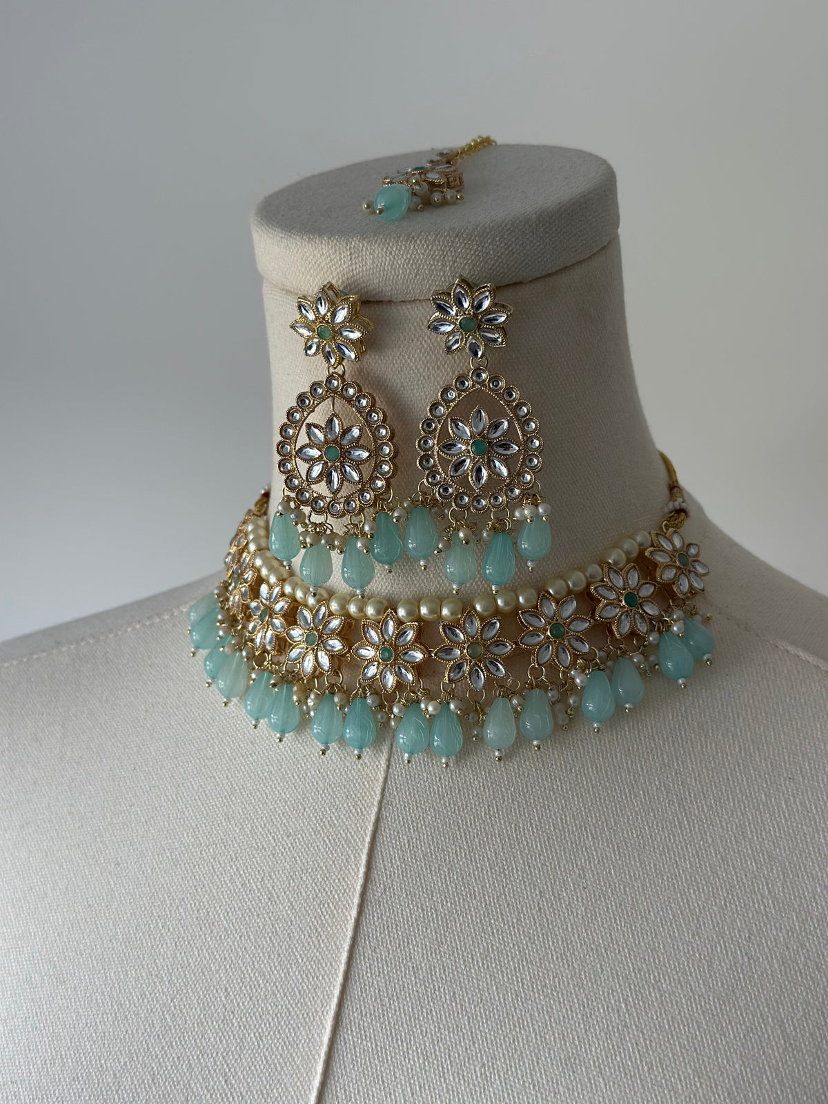 Blue Flower Set | Ready-to-ship - Touch Of Elegance