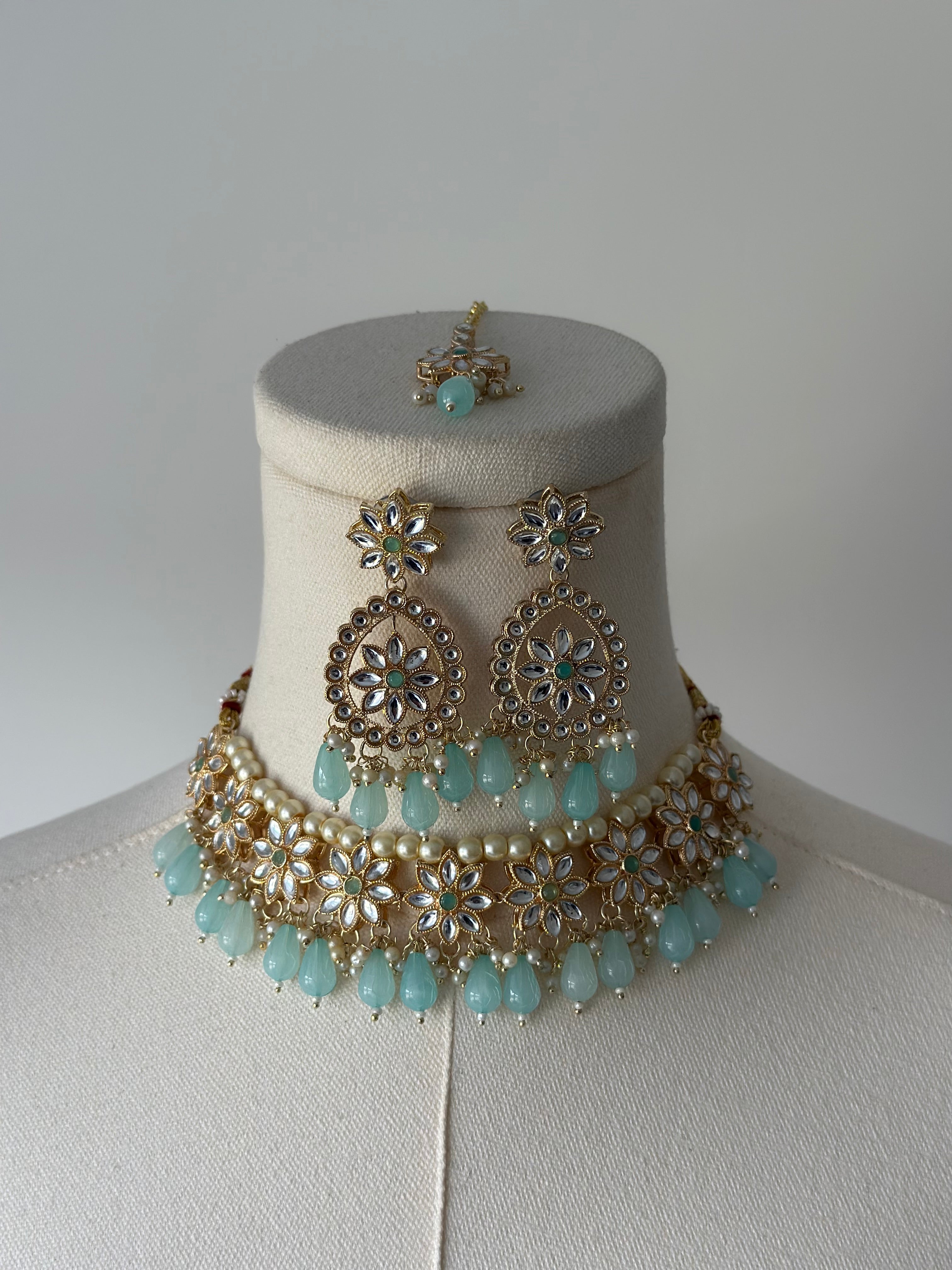 Blue Flower Set | Ready-to-ship - Touch Of Elegance