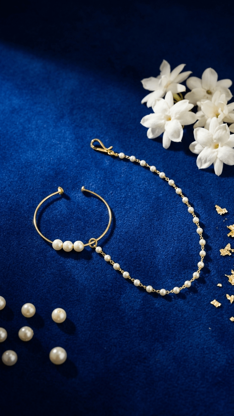 Bridal Nath (medium size nose-ring) | Ready-to-ship - Touch Of Elegance