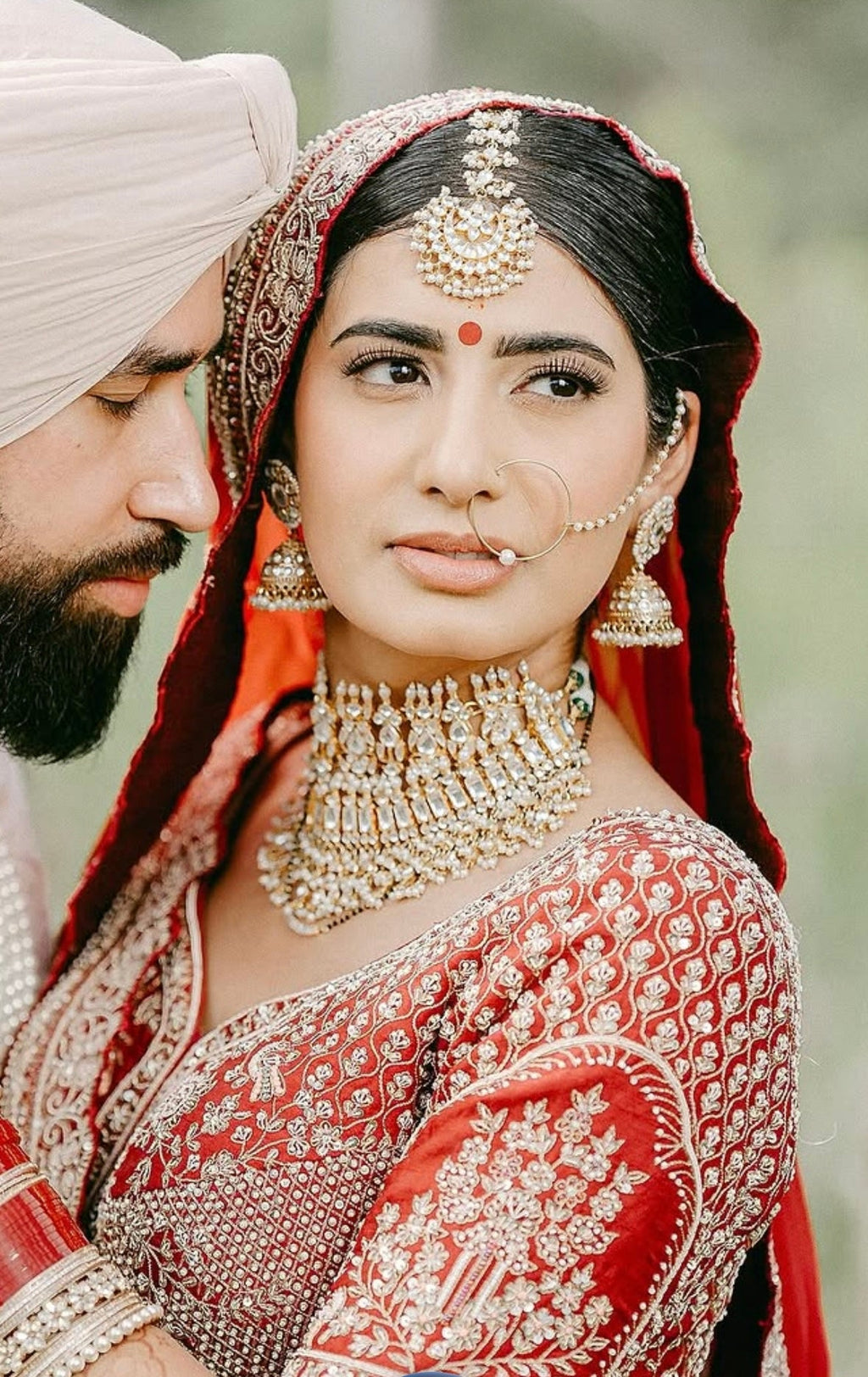 Bridal Nath (medium size nose-ring) | Ready-to-ship - Touch Of Elegance