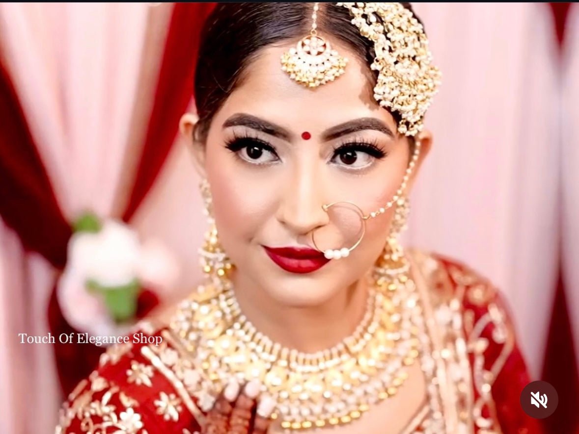 Bridal Nath (medium size nose-ring) | Ready-to-ship - Touch Of Elegance