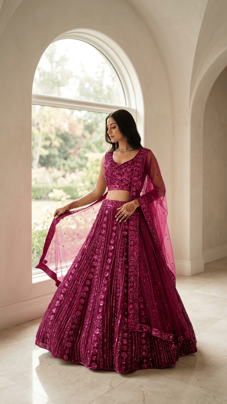 Celestial Bloom Lehenga - Touch Of Elegance
