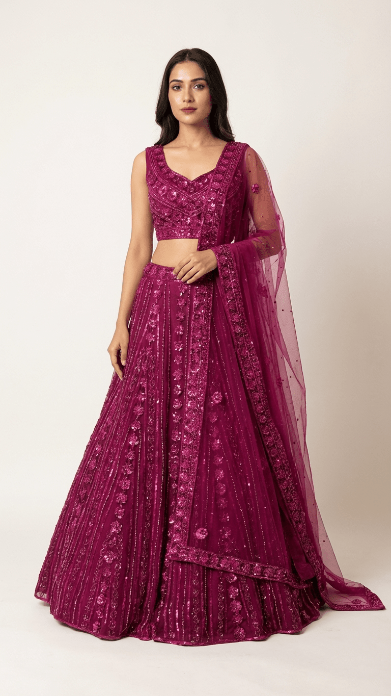 Celestial Bloom Lehenga - Touch Of Elegance