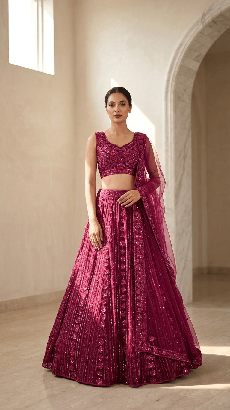Celestial Bloom Lehenga - Touch Of Elegance