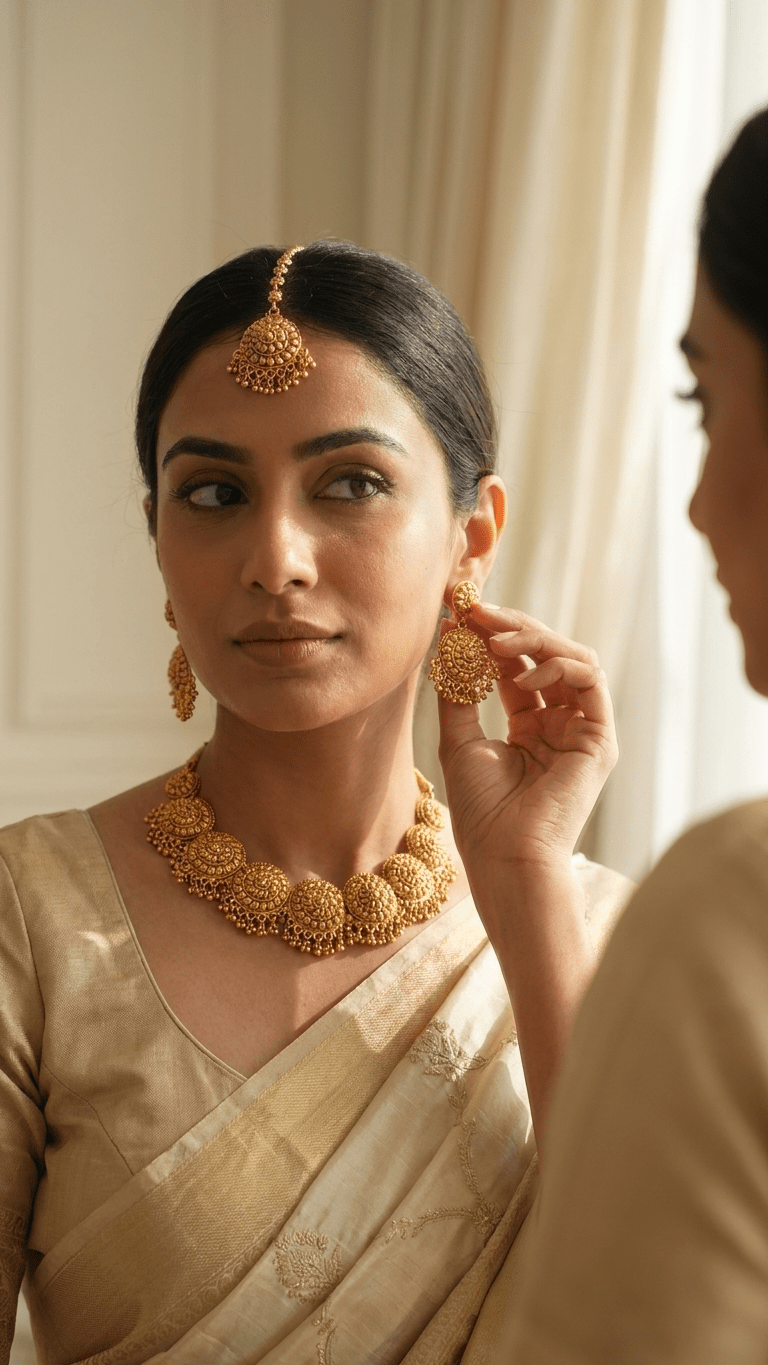 Chaya Gold Set | Ready - to - ship - Touch Of Elegance