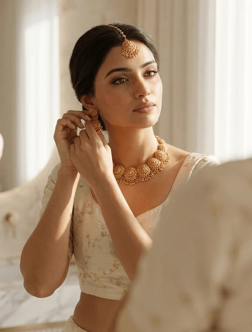 Chaya Gold Set | Ready - to - ship - Touch Of Elegance