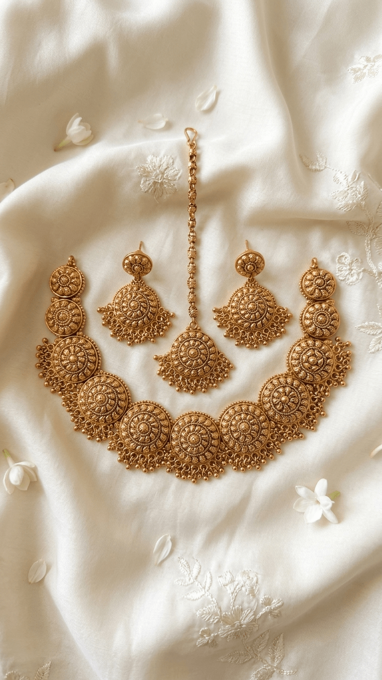 Chaya Gold Set | Ready - to - ship - Touch Of Elegance