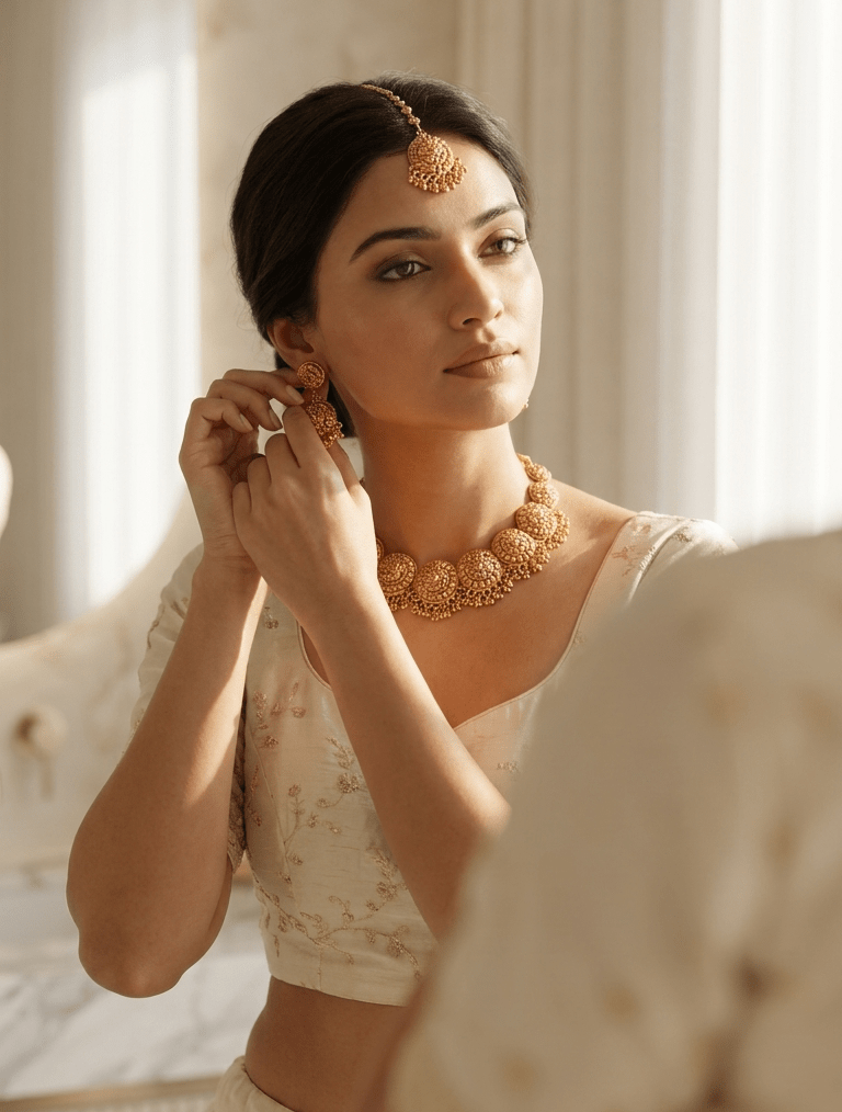 Chaya Gold Set | Ready - to - ship - Touch Of Elegance