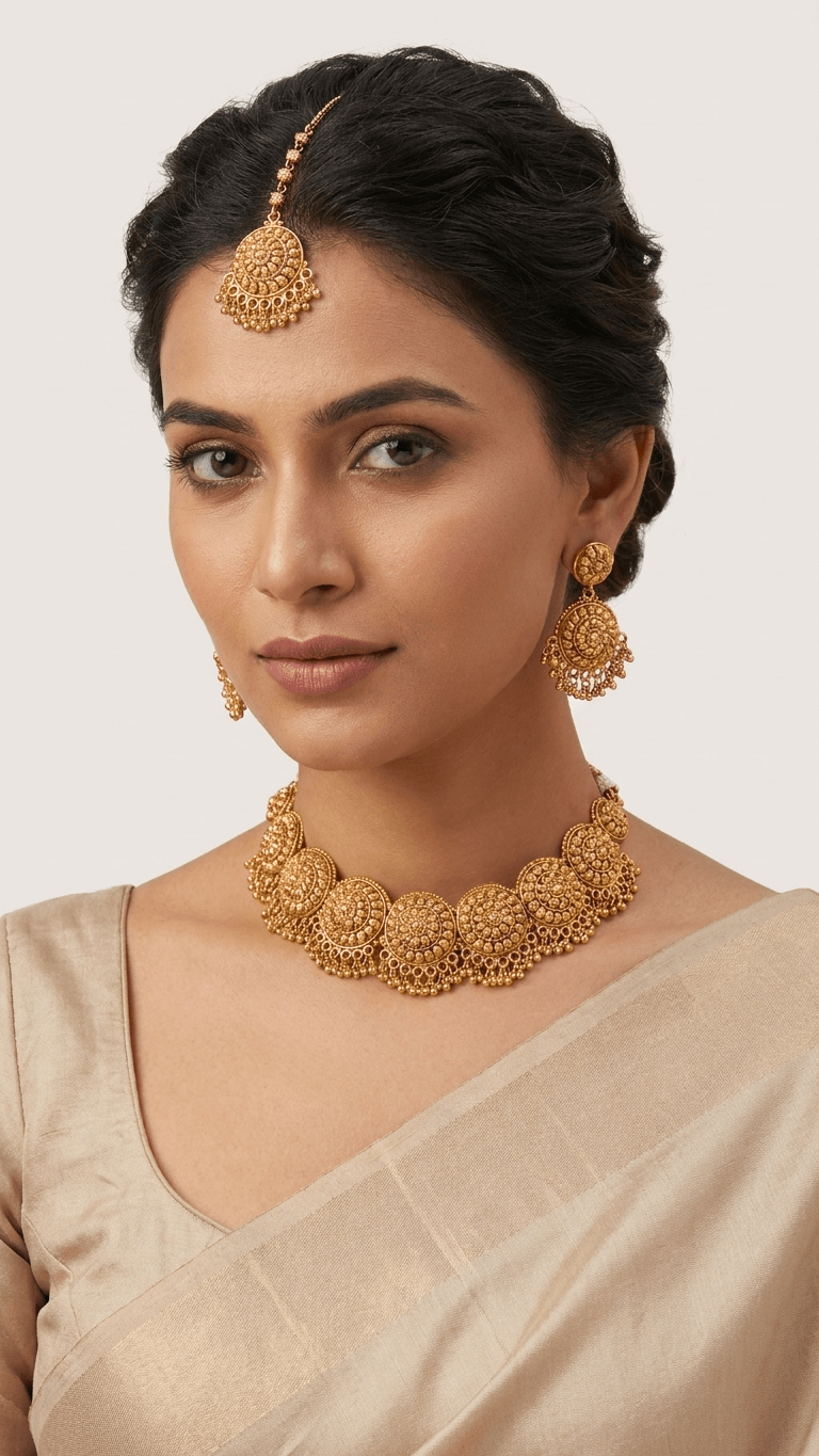 Chaya Gold Set | Ready - to - ship - Touch Of Elegance