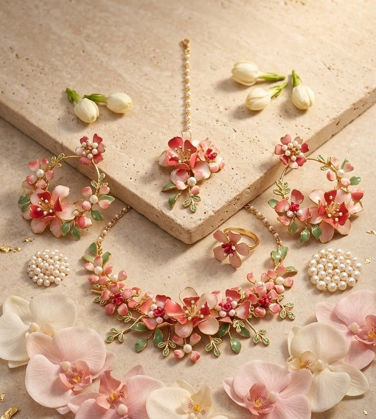 Coral Petal Set | Ready-to-ship - Touch Of Elegance