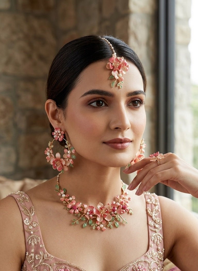 Coral Petal Set | Ready-to-ship - Touch Of Elegance