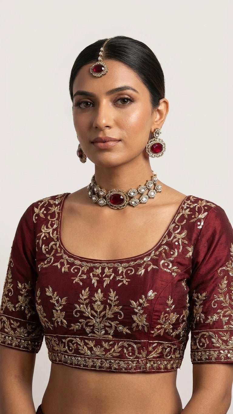 Crimson Red Set | Ready-to-ship - Touch Of Elegance