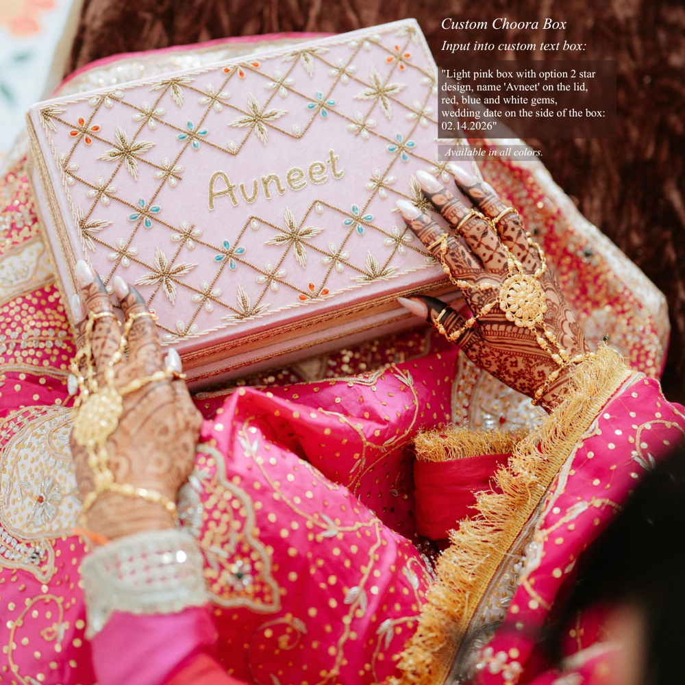 Custom Choora & Kaleeray Box | Bridal Box | Ready - to - ship - Touch Of Elegance