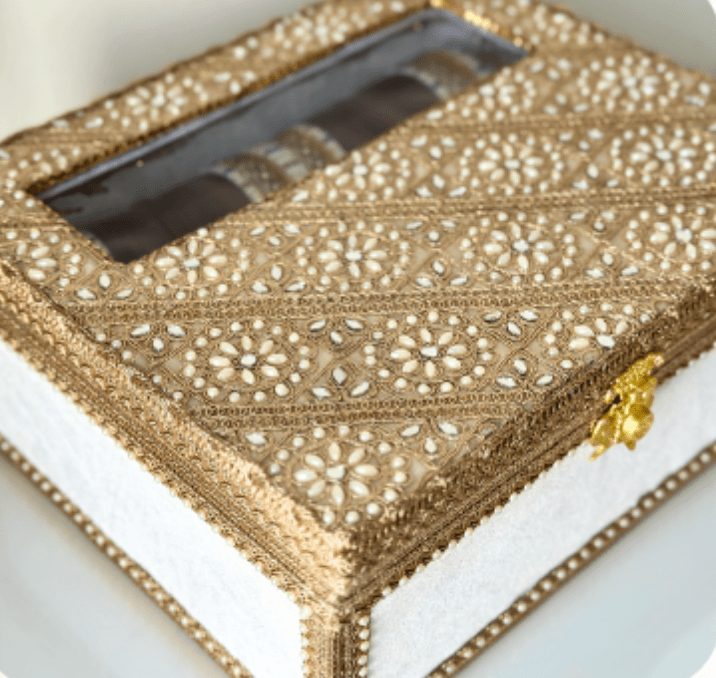 Custom Choora & Kaleeray Box | Ready-to-ship | Bridal Box - Touch Of Elegance