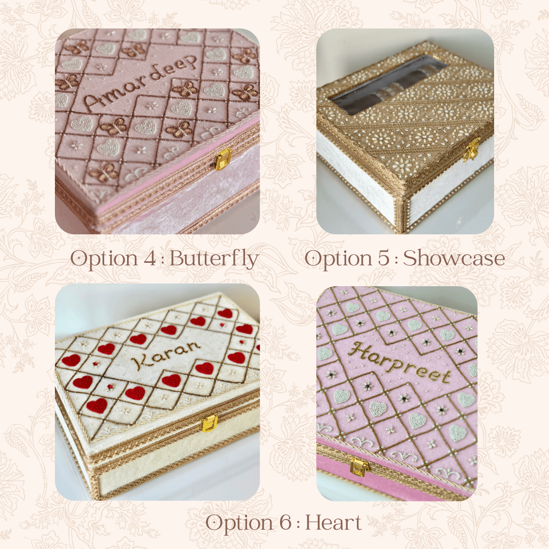 Custom Choora & Kaleeray Box | Ready-to-ship | Bridal Box - Touch Of Elegance