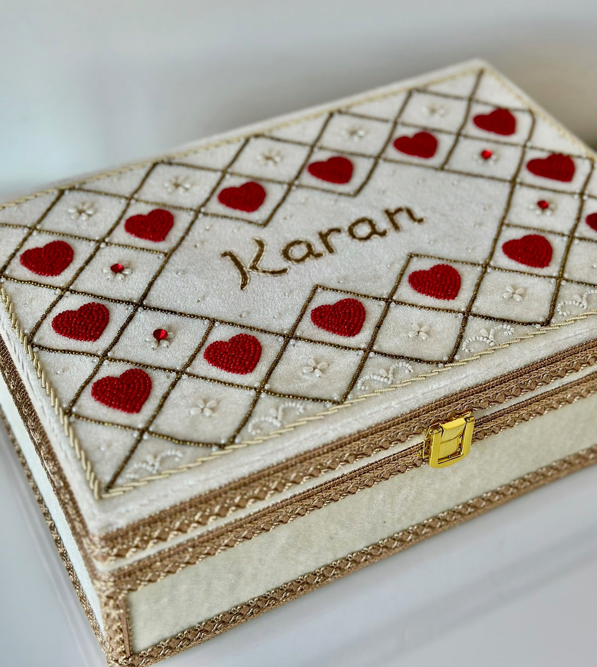 Custom Choora & Kaleeray Box | Ready-to-ship | Bridal Box - Touch Of Elegance
