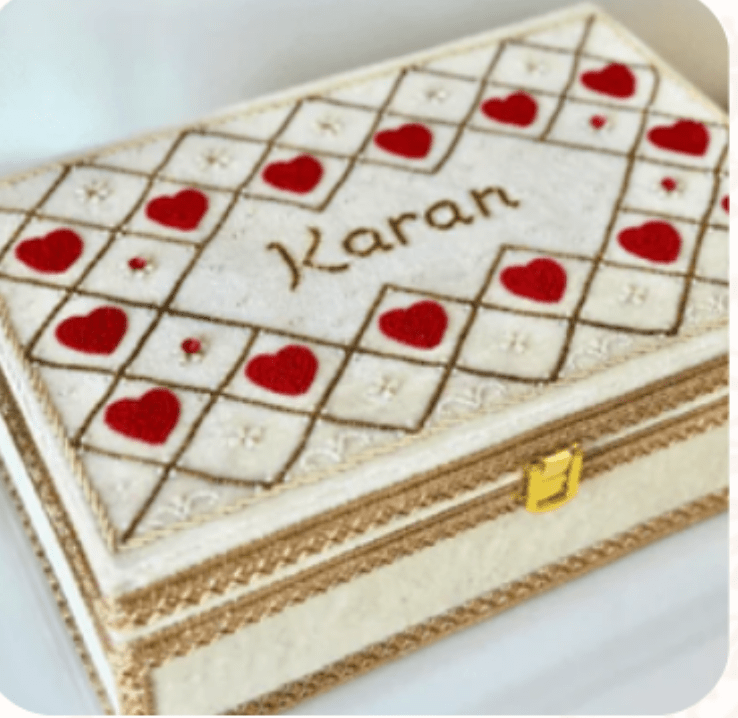 Custom Choora & Kaleeray Box | Ready-to-ship | Bridal Box - Touch Of Elegance