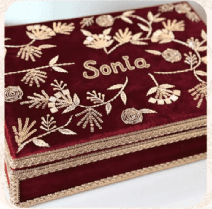 Custom Choora & Kaleeray Box | Ready-to-ship | Bridal Box - Touch Of Elegance