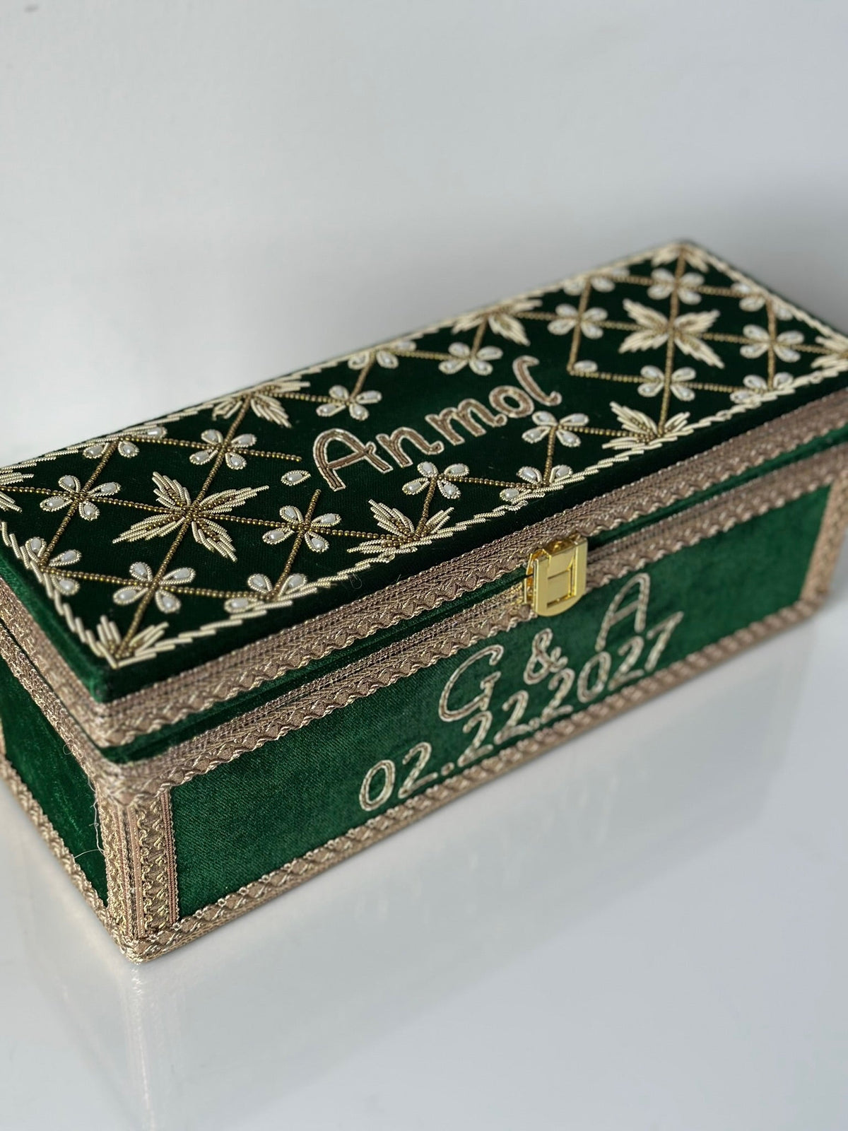 Custom Choora & Kaleeray Box | Ready-to-ship | Bridal Box - Touch Of Elegance