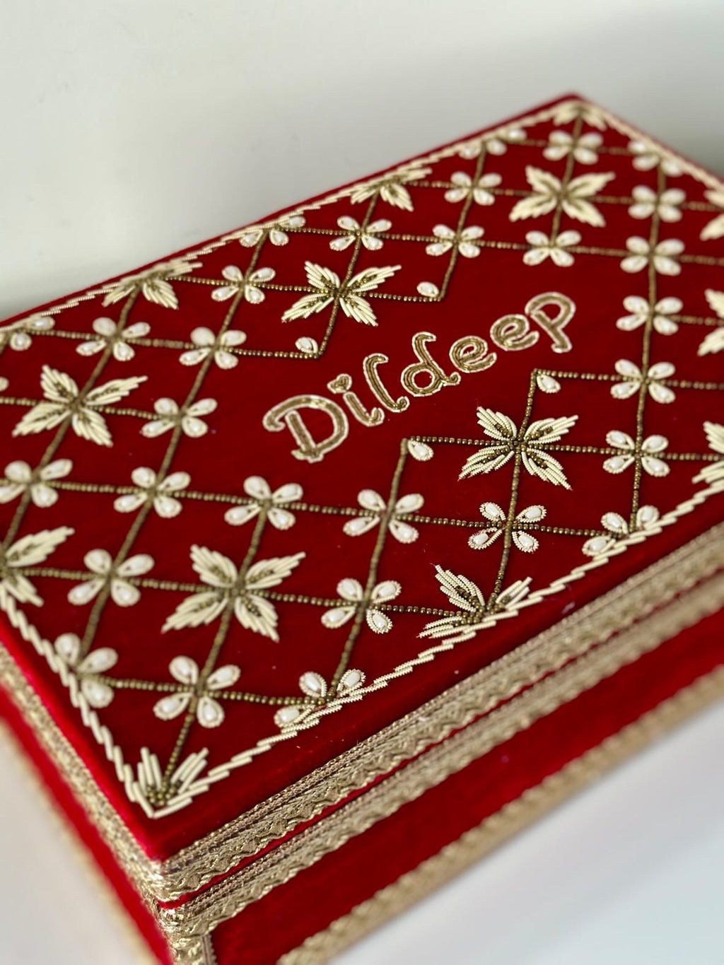 Custom Choora & Kaleeray Box | Ready-to-ship | Bridal Box - Touch Of Elegance