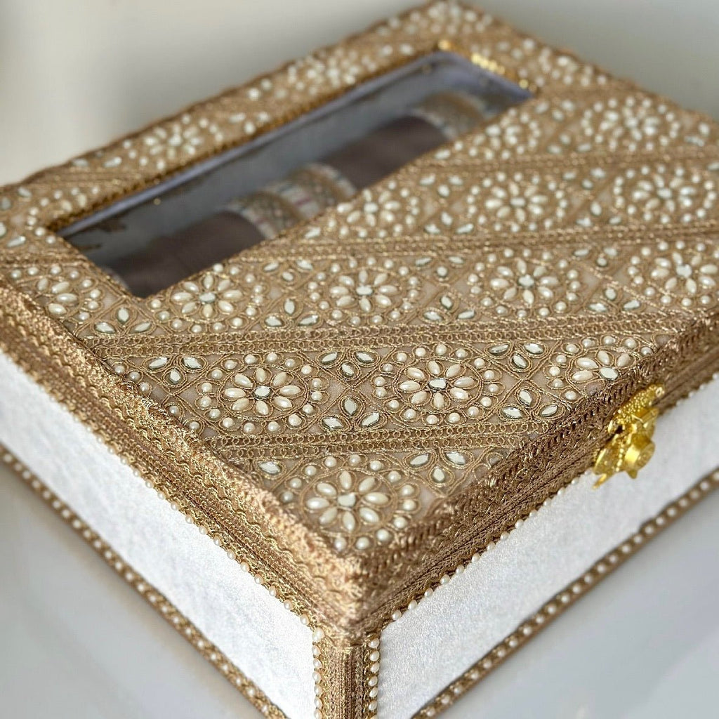 Custom Choora & Kaleeray Box | Ready-to-ship | Bridal Box - Touch Of Elegance