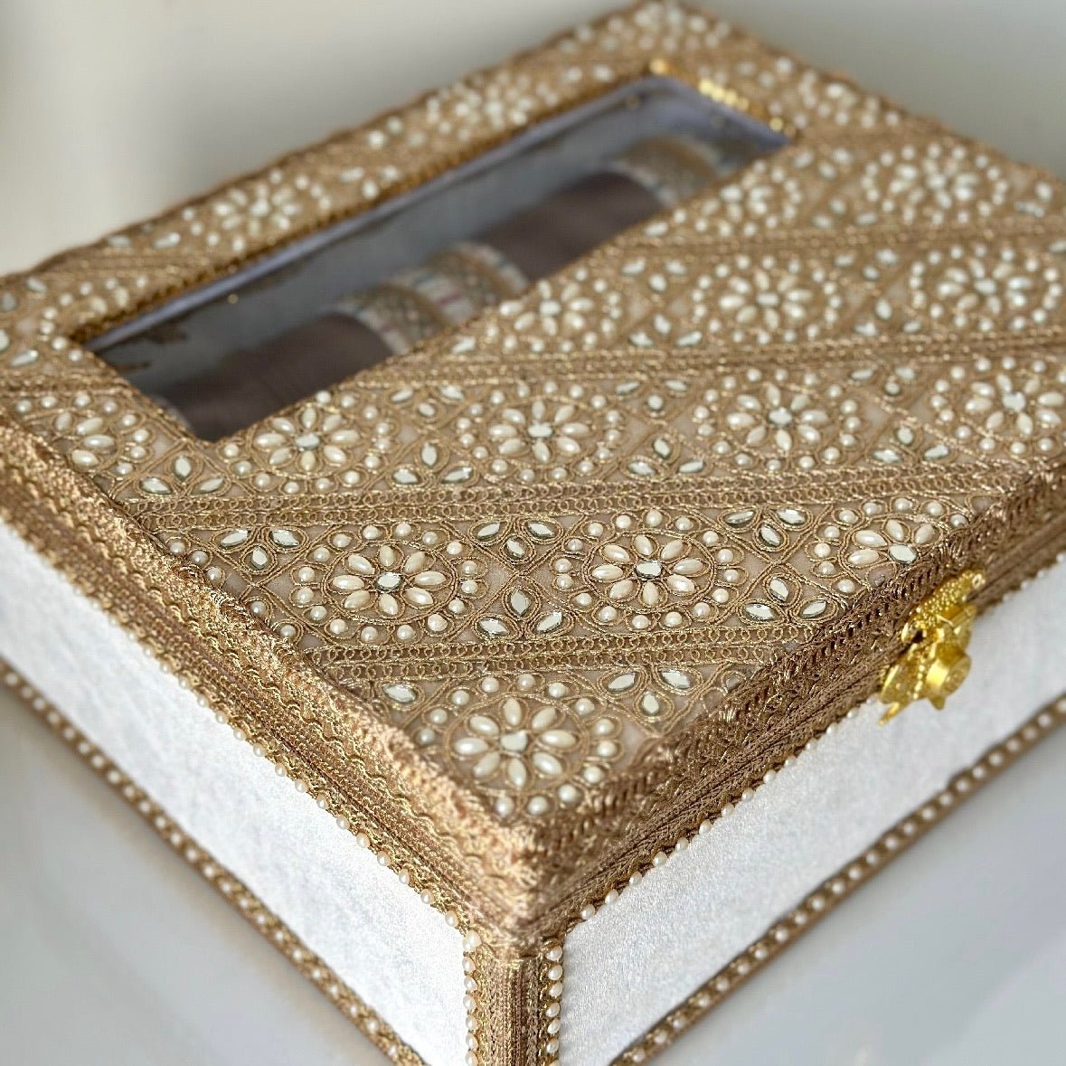 Custom Choora & Kaleeray Box | Ready-to-ship | Bridal Box - Touch Of Elegance