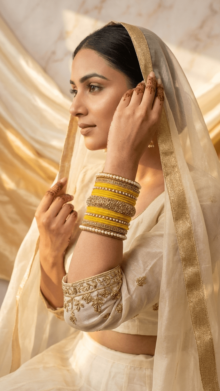 Damani Velvet Bangle Set | Ready - to - ship - Touch Of Elegance