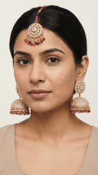 Eisha Earring Tikka Set | Ready - to - ship - Touch Of Elegance