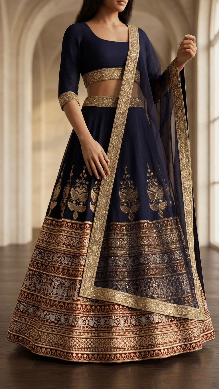 Elegant Eclipse Lehenga - Touch Of Elegance