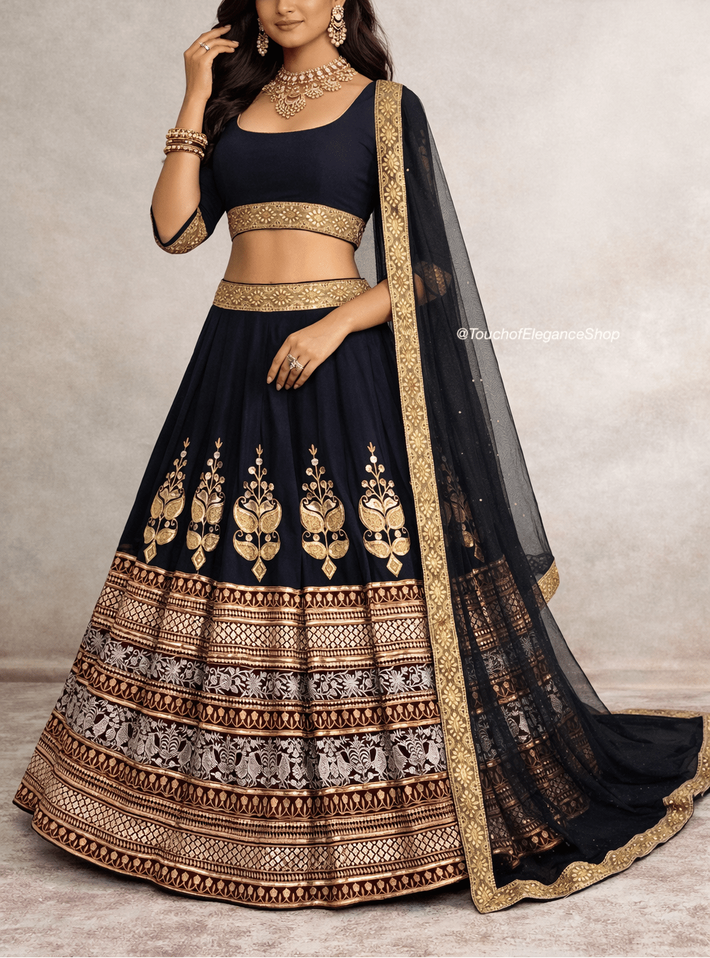 Elegant Eclipse Lehenga - Touch Of Elegance