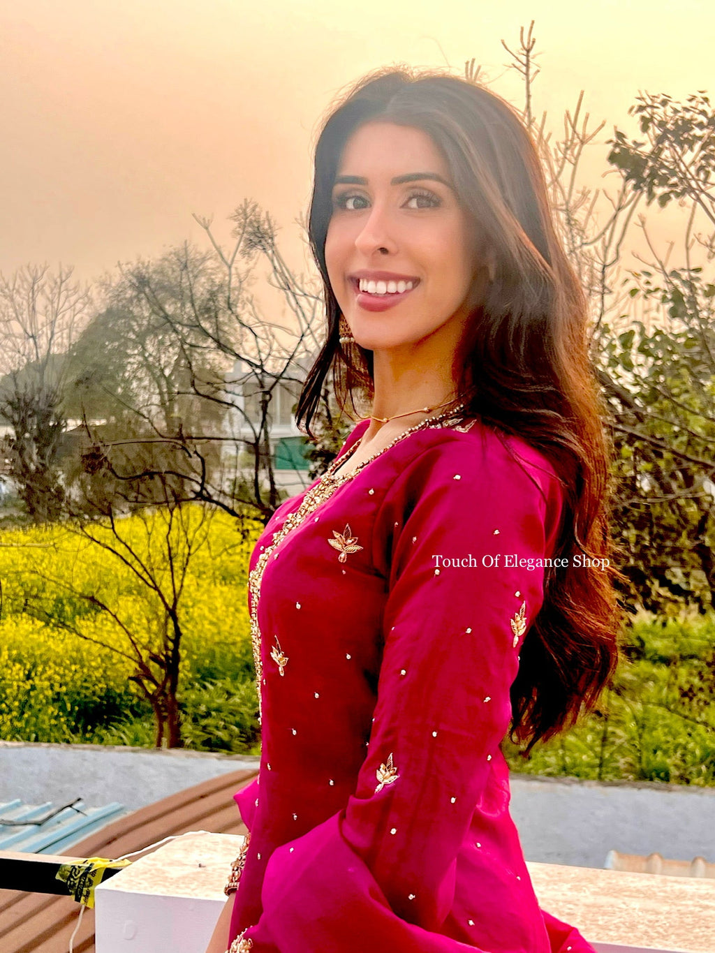Elegant Ruby Suit - Touch Of Elegance