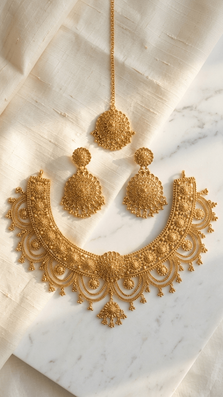 Eliza Gold Set | Made - on - order - Touch Of Elegance