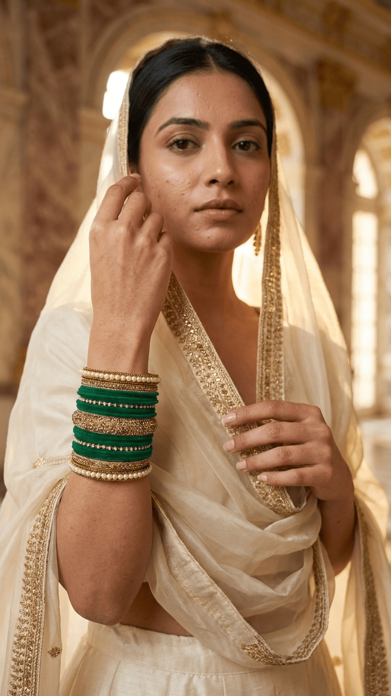 Emma Velvet Bangle Set • 2.10 | Ready-to-ship - Touch Of Elegance