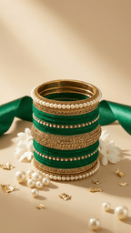 Emma Velvet Bangle Set • 2.10 | Ready-to-ship - Touch Of Elegance