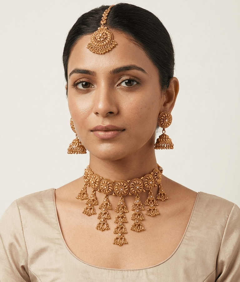 Emreen Gold Set | Ready - to - ship - Touch Of Elegance