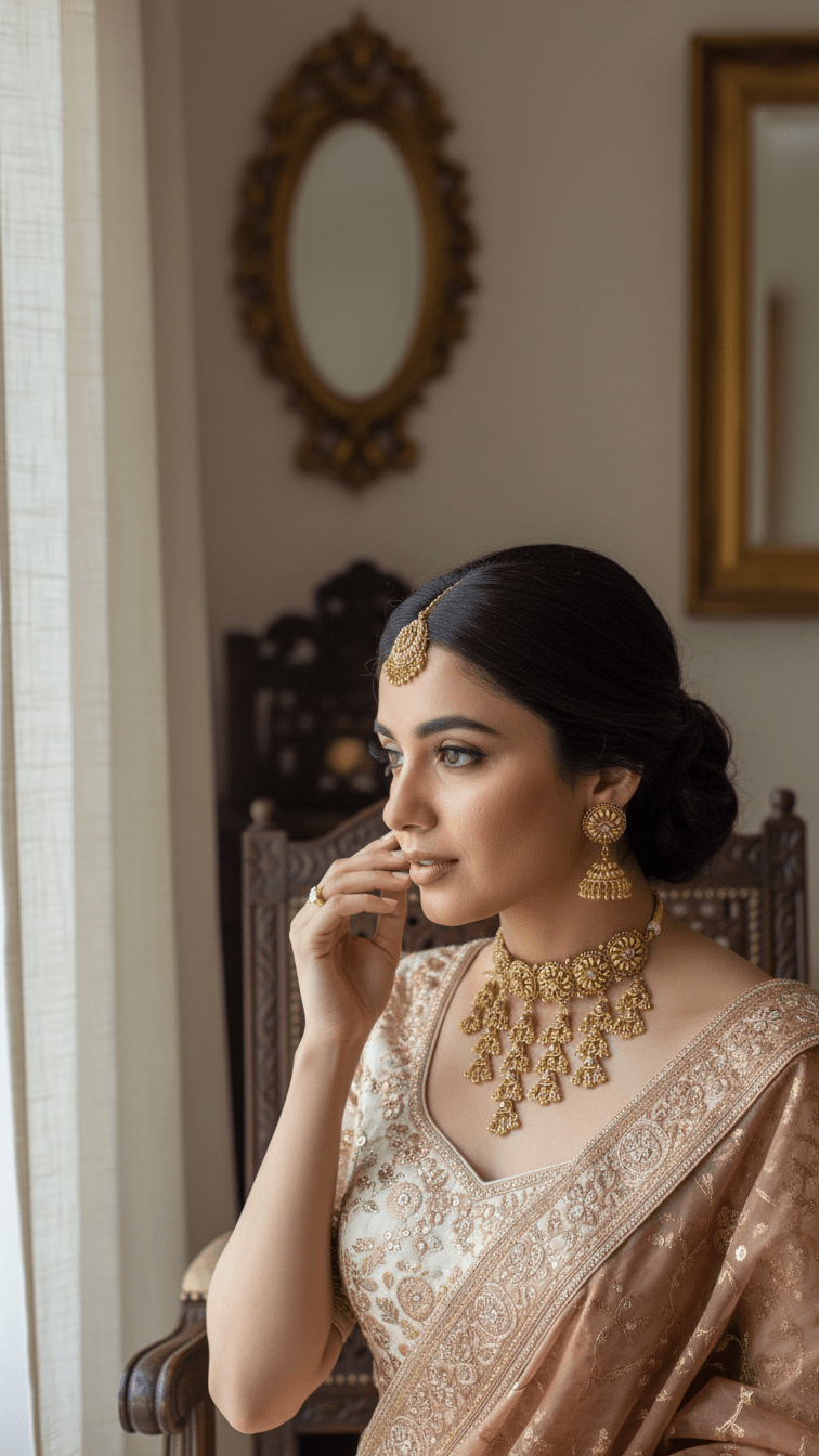 Emreen Gold Set | Ready - to - ship - Touch Of Elegance