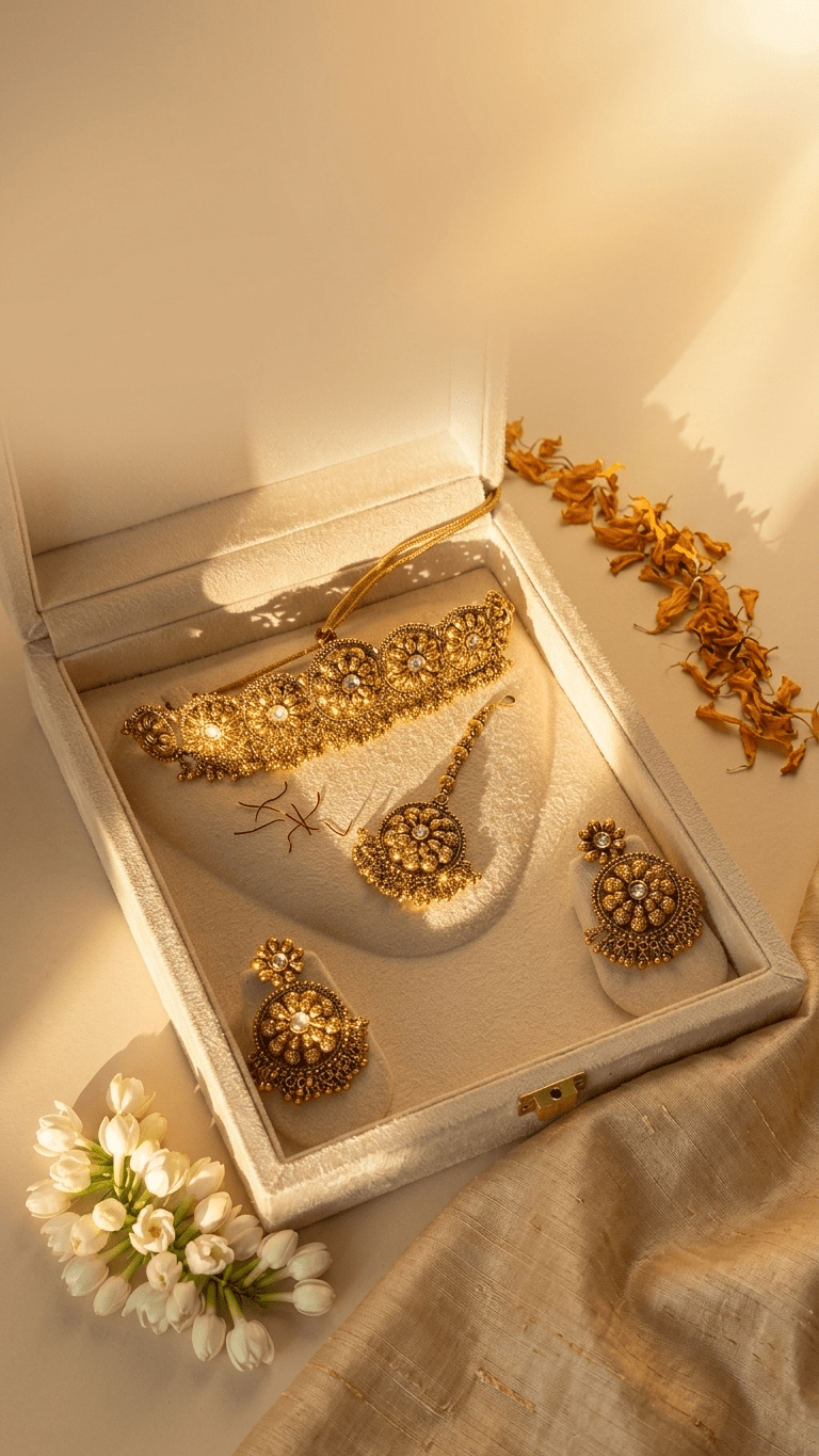 Erina Gold Set | Ready-to-ship - Touch Of Elegance